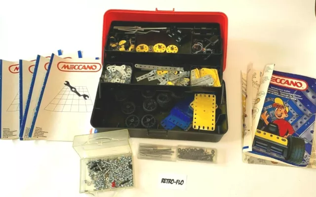 Gros Lot - Jeu De Construction Ancien - Meccano - Malette + Notices