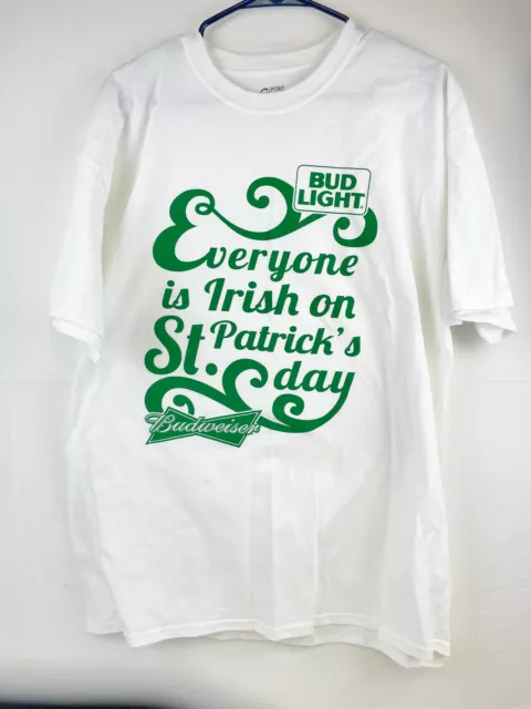 Bud Light / Budweiser - Everyone Is Irish On St. Patricks Day T-Shirt Xl