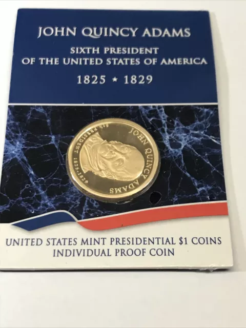 John Quincy Adams 1825-1829 Presidential $1 Coin In OGP - J7