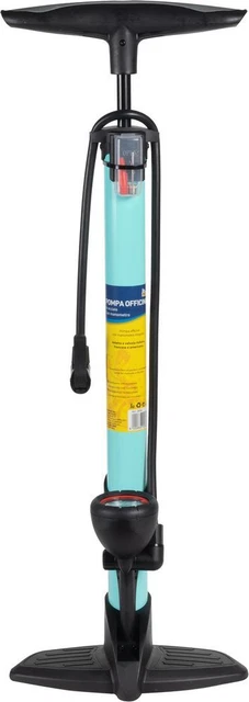 Pompe à Vélo ONBIKE - Manomètre Intégré 100 PSI | Compatible Toutes Valves | Pied Pliable Métal