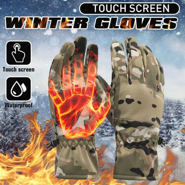 Thermal Windproof Waterproof Winter Gloves Touch Screen Warm Mittens Men Women