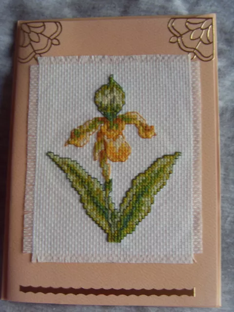 Hand Stitched Cross Stitch Card 1.12