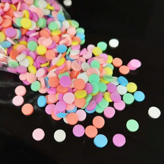 1000Pcs Round Polymer Clay 5mm Hot Soft Clays Colorful Sprinkles Craft Materials