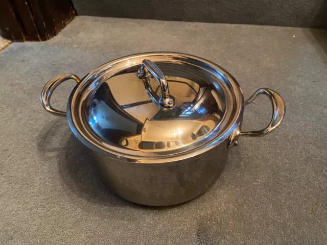 Mauviel 1830 Great French Quality Stainless Steel Cooking Pot With Lid 26m