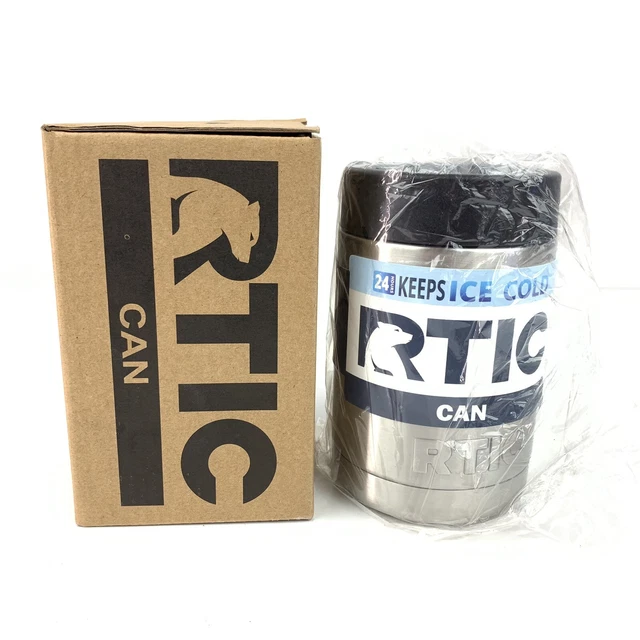 RTIC Can Cooler 12oz, Koozie Vacuum Insulated - Stainless Steel New In Box