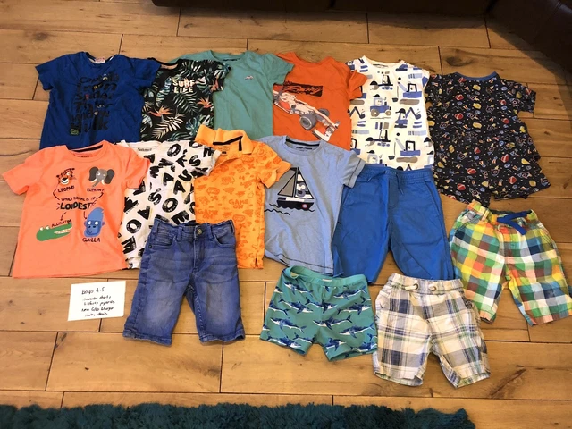 Ragazzi età 4-5 anni pacchetto vestiti Summer Next Gap pantaloncini bluezoo t-shirt nuoto