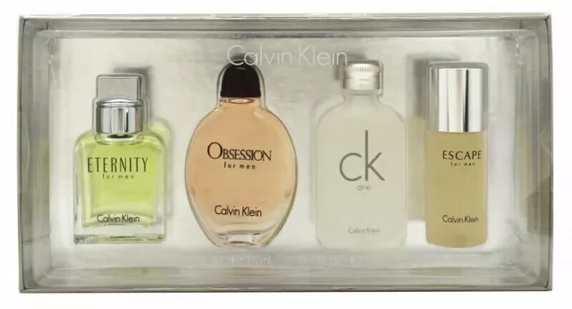 Calvin Klein Miniatura Juego de Regalo 15 ml Eternidad EDT + 15 ml Obsesión EDT + 15 ml CK