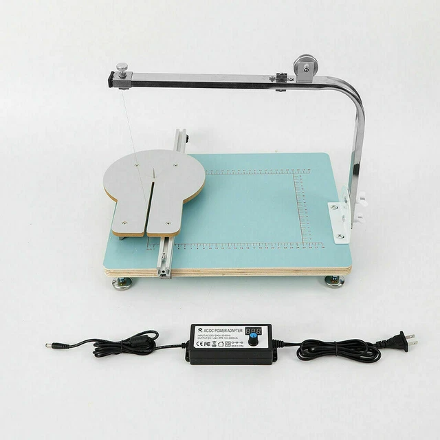 Desktop Styrofoam Sponge Cutting Machine Hot Wire Foam Cutter Working Table Blue