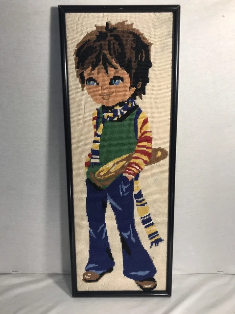 MINI TABLEAU POULBOT garçon signé LISA 7x 10 cm EUR 3,00 - FR
