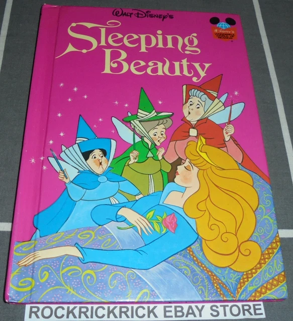 Walt Disney's Sleeping Beauty Book Hardcover 1974 15Cm X 21Cm
