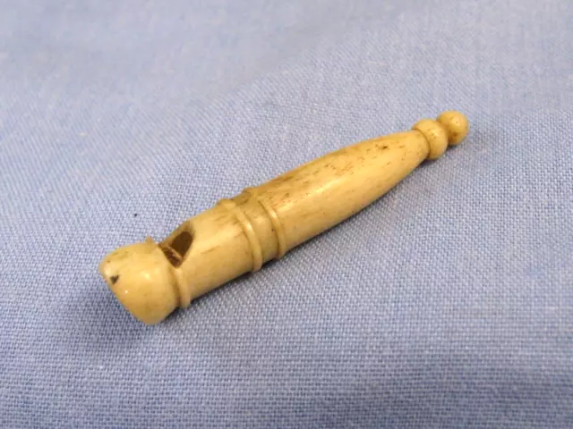 Lovely Antique Victorian Horse Bone Alarm Whistle Hunting Dog Sports Lovely Antique Victorian Horse Bone Alarm Whistle Hunting Dog Sports