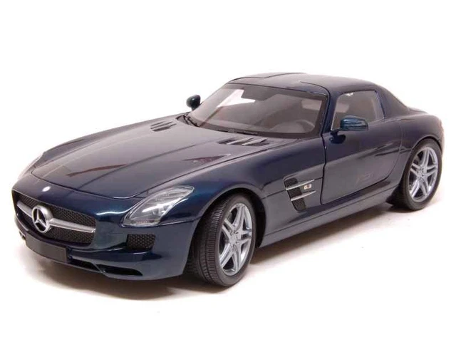 Mercedes benz SLS AMG Roadster bleue Minichamps 1/18 - Collection