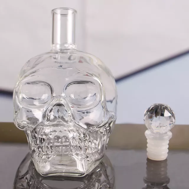 Crystal Skull Design Whisky Decanter Vodka Decanter Bar Bottle Wine Rum 1000ml