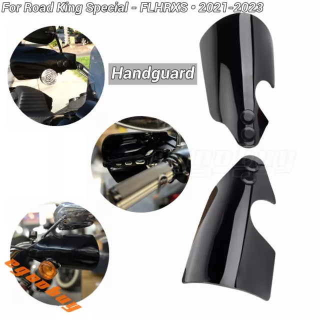 Motorbike Handlebar Black Handguard Protection Cover For Harley Road King FLHRXS