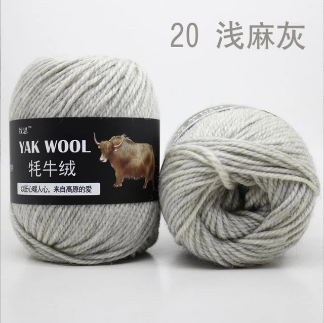 1000g Strickwolle Yak Wolle Cashmere Chunky Garn Crochet Soft Baby Baumwolle HOT 11