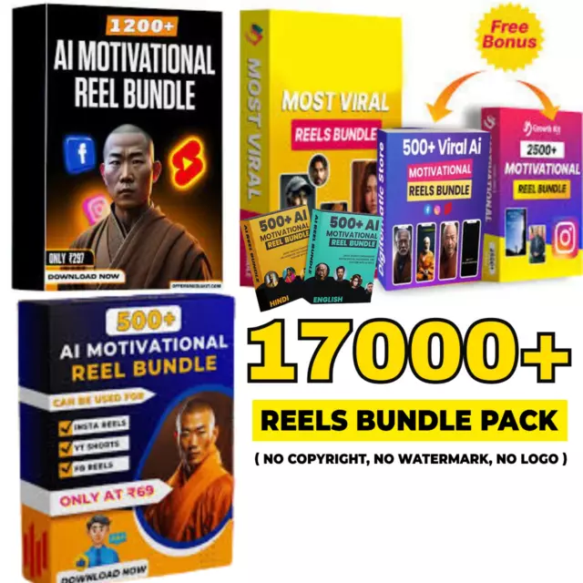 Ultimate 17000+Viral Mega Reels Bundle