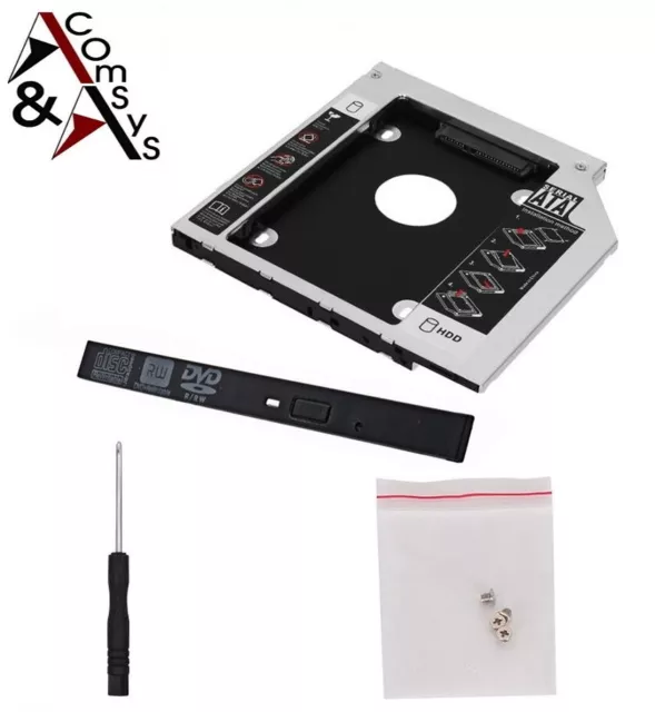 Caddie 9.5mm para Dvd-Rom CD Marco Disco Duro para SATA III HDD SSD