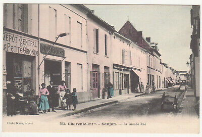 ani Baignade des Chevaux pendant les Manoeuvres CPA 17 SAUJON Braun n° 864 