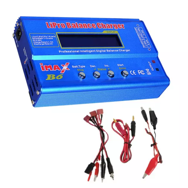 For iMAX B6 Digital LCD AC 80W RC Lipo LiFe NiMh NiCD Battery Balance Charger