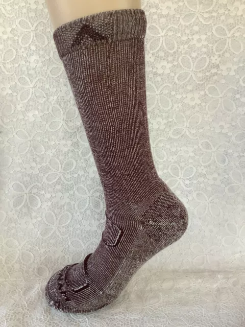 Wigwam Merino Wool Comfort Light Hiking Socks Size Large Unisex Grape Made USA