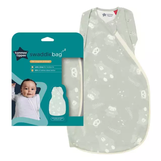 Bolso de pañales Tommee Tippee Grobag 0-3M 1 Tog Woodland bebé recién nacido dormir nuevo