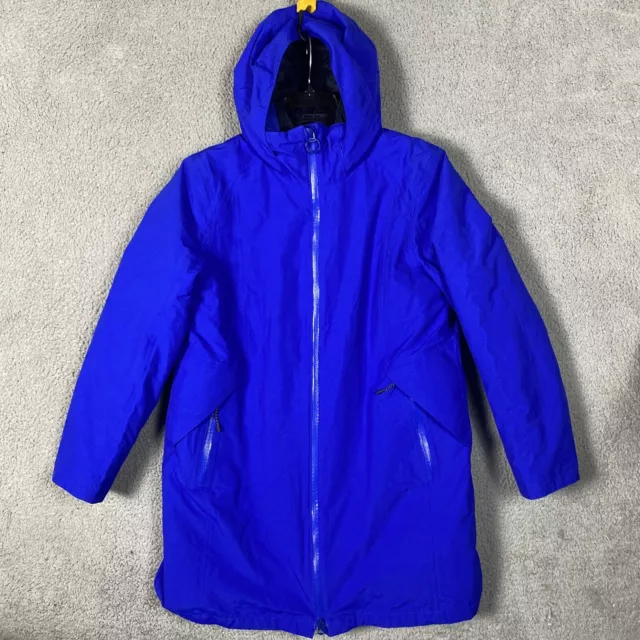 Land's End Girls Jacket Coat Large 14-16 Blue Hooded Primaloft Insulated Parka