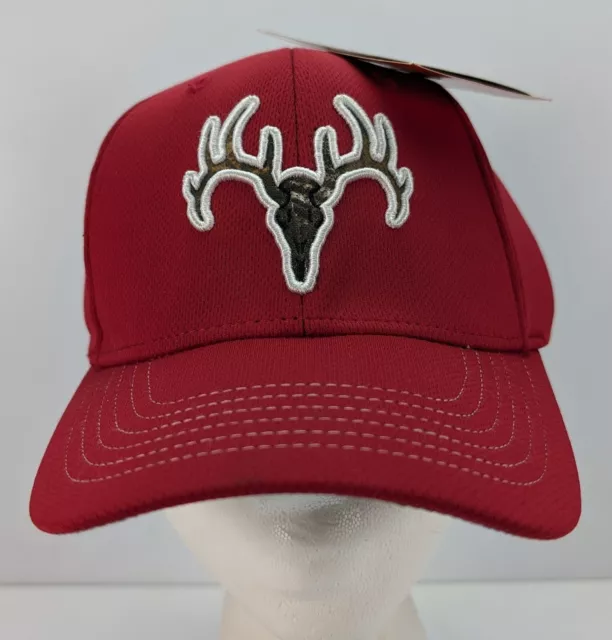 Field & Stream Hat Cap Crimson With Realtree Deer Skull Logo Fitted Hunting