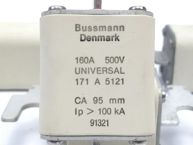 Bussmann 171A5121 Fusible 160A 500V Universel Environ 95mm 100kA 5Pcs 5