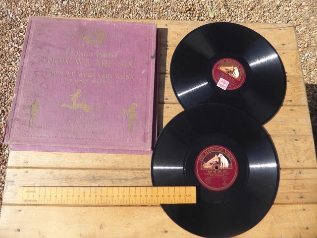 1920s era HMV Winnie the Pooh / Songs from Now we are Six- A.A.Milne .2 Records