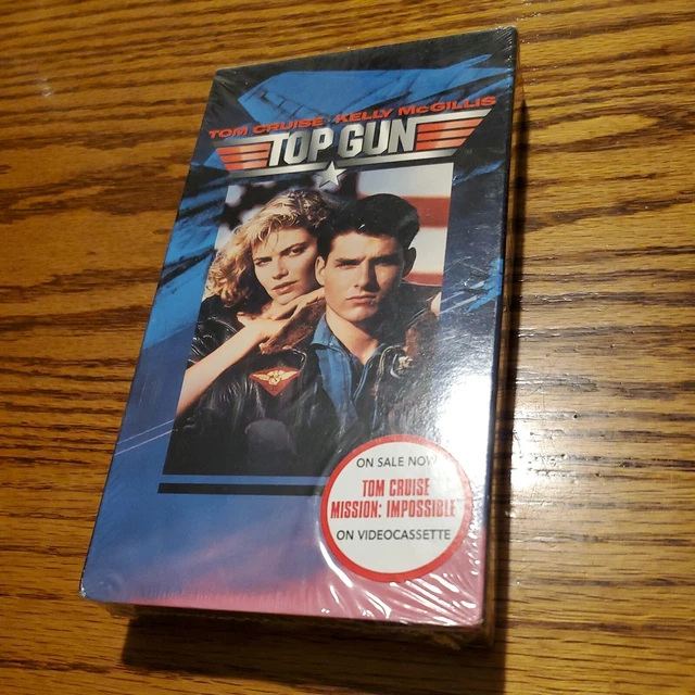 TOP GUN (1986) VHS Paramount Watermark TOM CRUISE Sealed New Worth