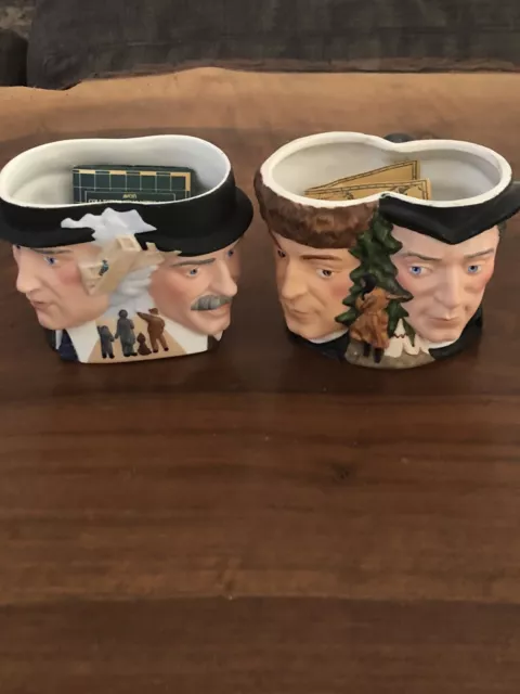 Lewis And Clark & Wright Brothers Avon Collector Character Mugs 1985 (Set Of 2)