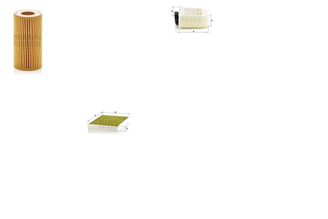 Pacchetto ispezione set filtri L MANN-FILTER filtro carboni attivi inserto filtro PM 2,5