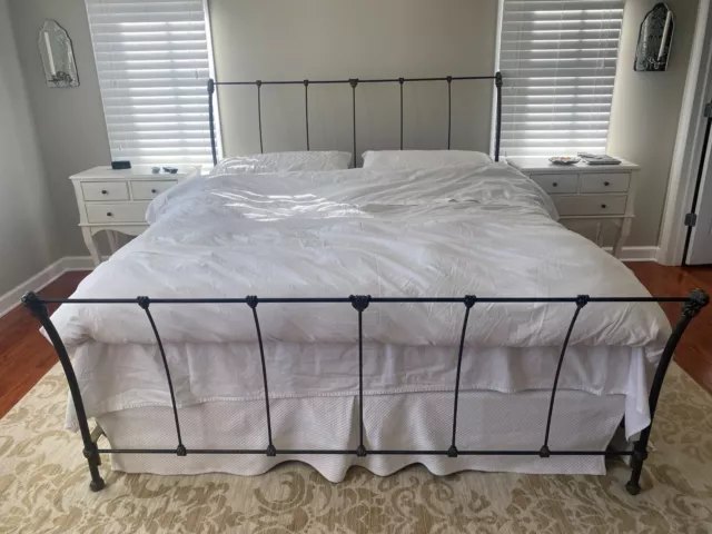 king size bed frame, Headboard & Footboard - Wesley Allen, wrought iron