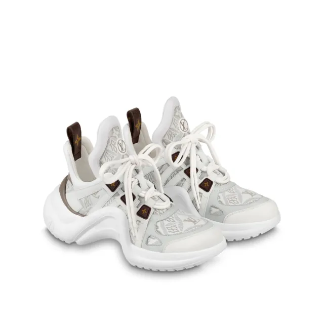 Louis  Vuitton 2022 Lv Archlight Sneaker White/Gray 1Aaix3, Size 37
