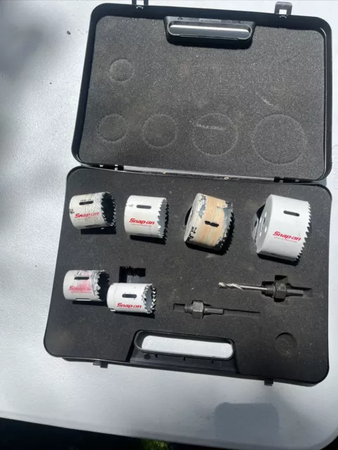 Snap On 8 Piece Hole Saw Set 1-3/8” to 3” LHS608B
