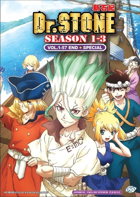 DVD ANIME Stone Season 1+2+3 Complete Series (1-57 End)