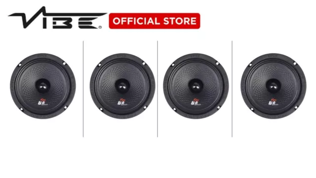 EDGE Car Speakers Pro Midrange 4 PACK  6.5 inch 1200 Watts Max EDGE Car Audio