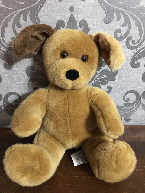 Build a Bear Plush Brown Dog Sugar Stuffed Animal Bark Box Vintage Ears 12”