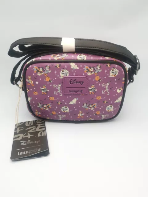 Loungefly Disney Mickey Mouse And Friends Halloween Camera Crossbody Bag - New