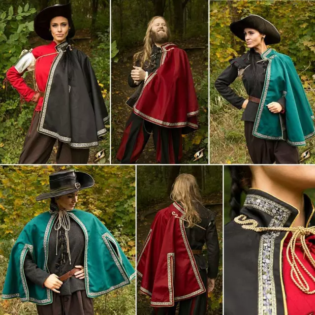 Aramis Musketeer Cape / Cloak. Perfect For Stage, Costume, Re-enactment Or LARP