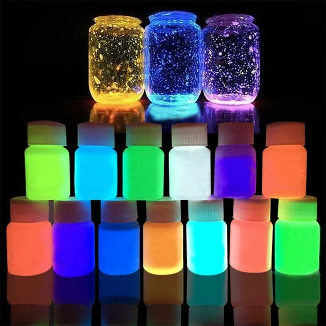 WATERPROOF ACRYLIC GLOW In The Dark Luminous Paint Color Non υ х
