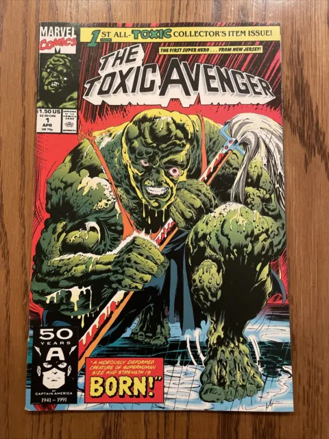 THE TOXIC AVENGER #1 (Marvel Comics 1991) 1st Appearance, Origin, Movie! NM/VF