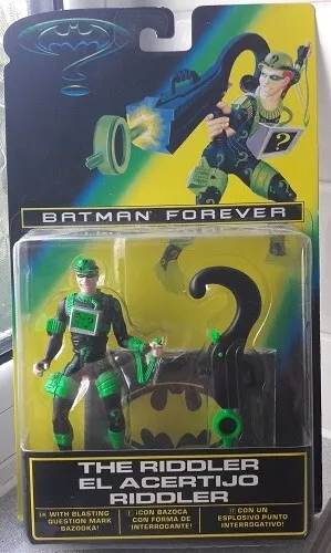 Batman Forever: The Riddler with Question Mark Bazooka, Kenner, Tri-Logo, 1996