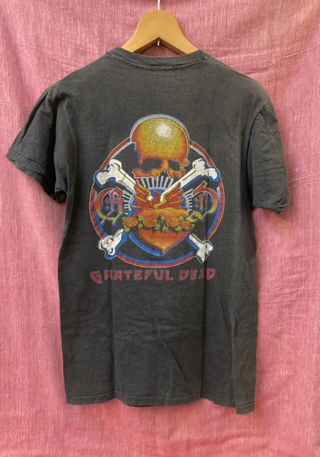 Vintage 80s Grateful Dead Rock Band Tour T Shirt Bob Dylan Janis Joplin Neil Y