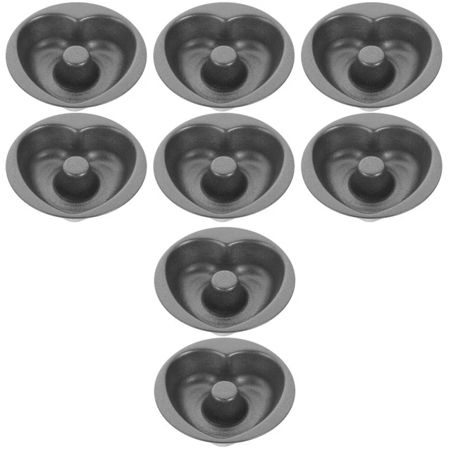 8 piezas sartén antiadherente para hornear rosquillas en forma de corazón pastel sartén molde cocina