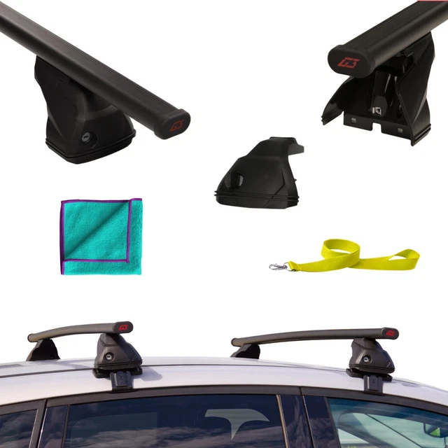 Mossa Dachträger Für Audi A3 8V Limousine (2013-2020) - Stahl Dachgepäckträger Schwarz