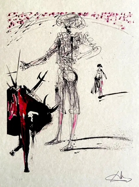 Salvador Dali Lithographie 1986 (Modigliani Picasso Matisse Joan Mirò )