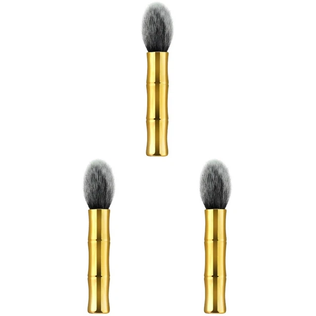 3pcs Plastic Handle Nylon Bristles Makeup Brush Cosmetics Powder Blush Brush
