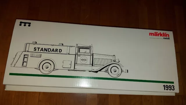 Märklin Metall  Tankwagen Standard 1993 Uhrwerk ,Zertifikat OVP Unbespielt