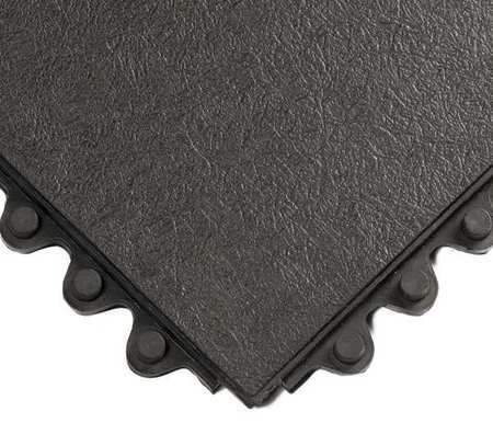 Wearwell 570 Rubber Interlocking Antifatigue Mat 3 Ft. W X 3 Ft. L, 5/8"